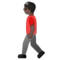 Person Walking - Black emoji on Samsung